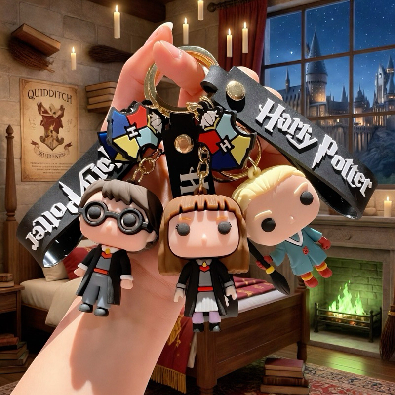 Chaveiro 3D Harry Potter Colecionáveis PVC Alta Qualidade