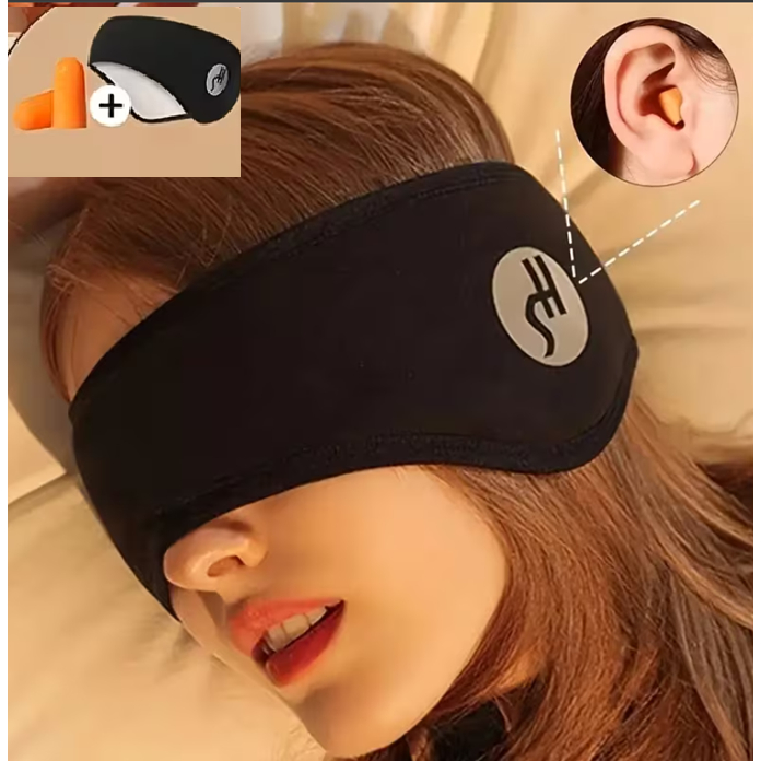 Imagem Kit Máscara de Dormir + Tampão de Ouvidos