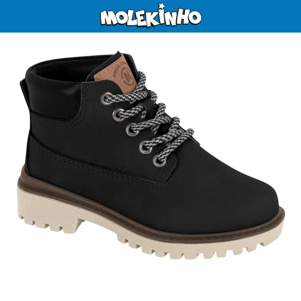 Bota Coturno Infantil Molekinho Menino Passadores Metal Original · foto 2