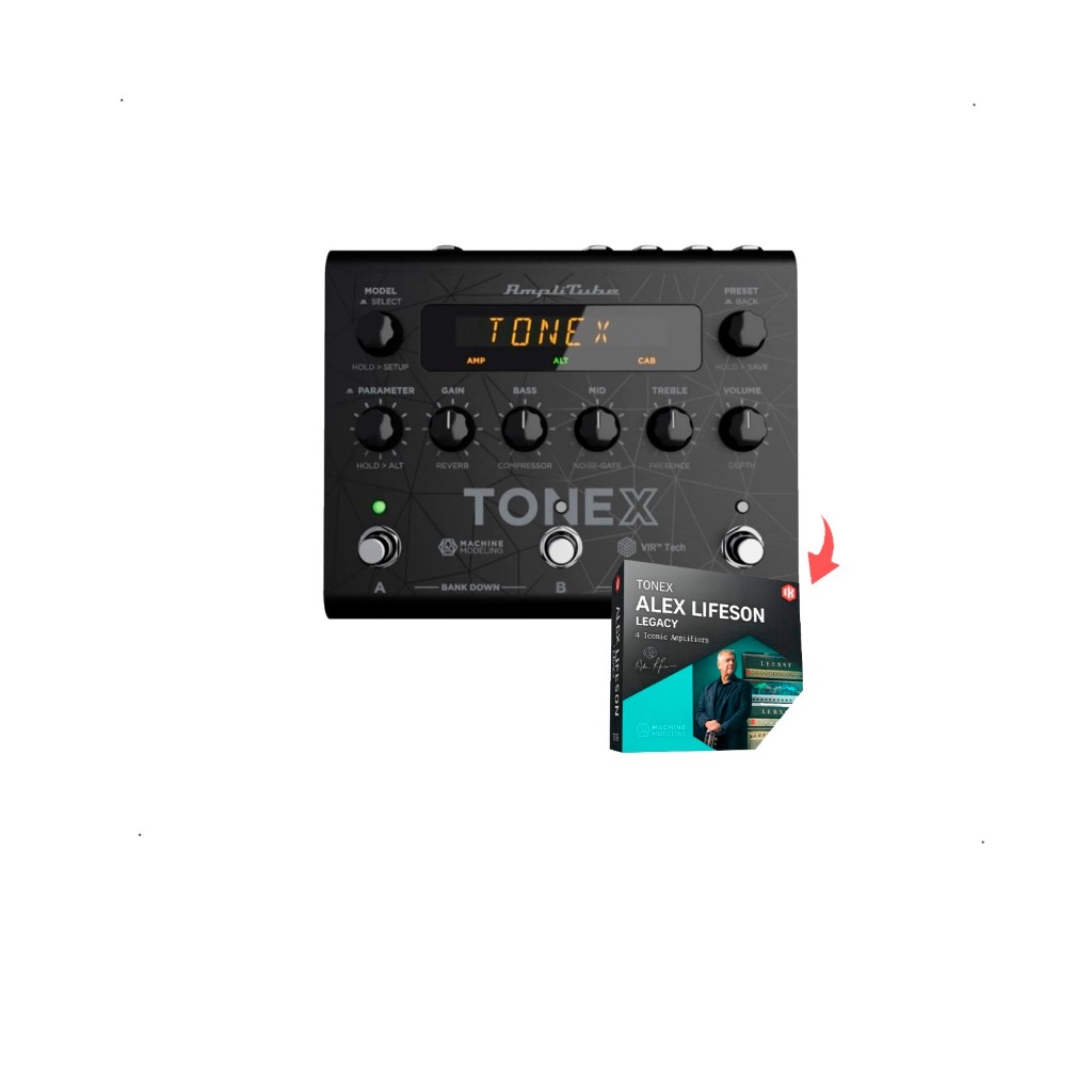 Pedal Ik Multimedia Tonex Tone Modeling Black Para Guitarra