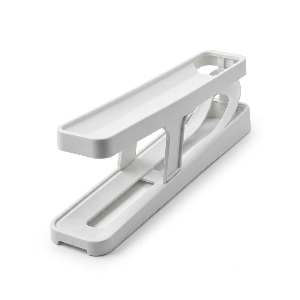 Dispenser Automático Porta Ovos para Geladeira com 2 Andares Rolantes Acomoda 14 Ovos Organizador