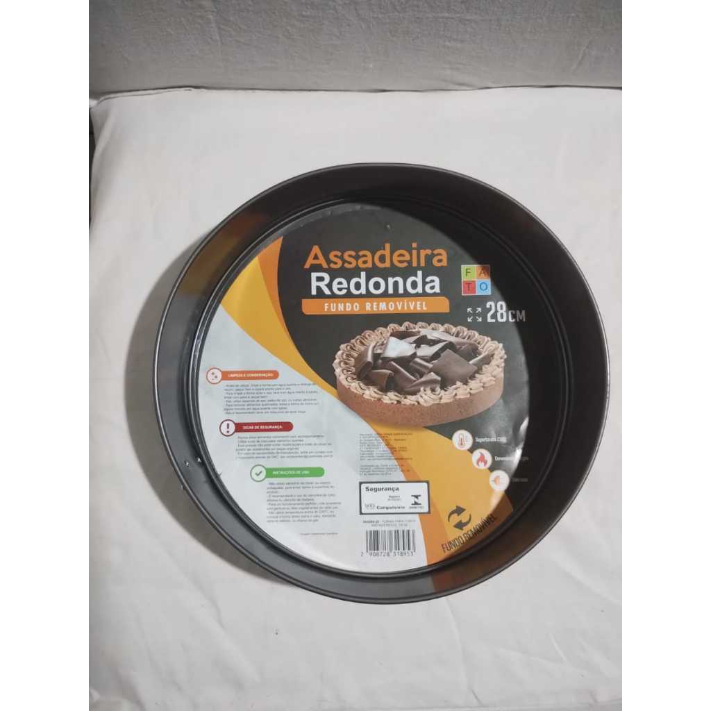 Assadeira Redonda Fundo Removivel