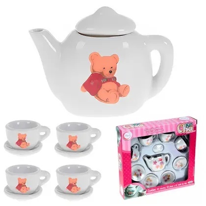 Mini Jogo De Chá Porcelana Lembrancinha 9 Peças