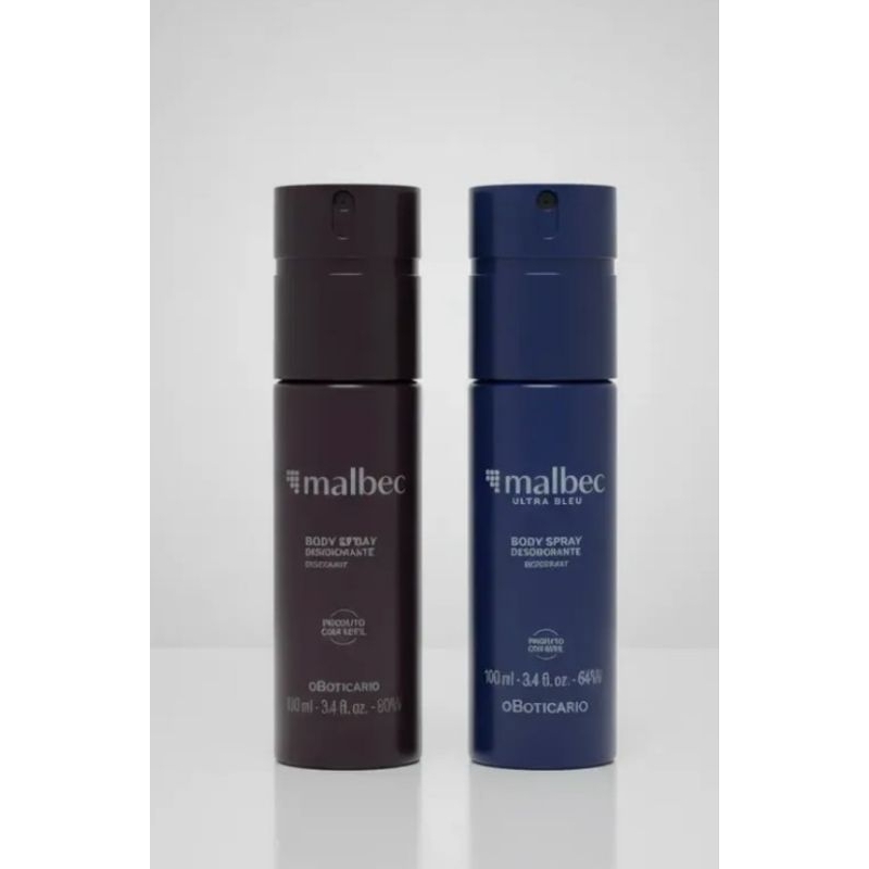 BODY SPRAY DESODORANTE MASCULINO 100ML OBOTICÁRIO PRESENTE KIT COMBO ESCOLHA O SEU!! ( Malbec, Portinari, Arbo, Egeo)
