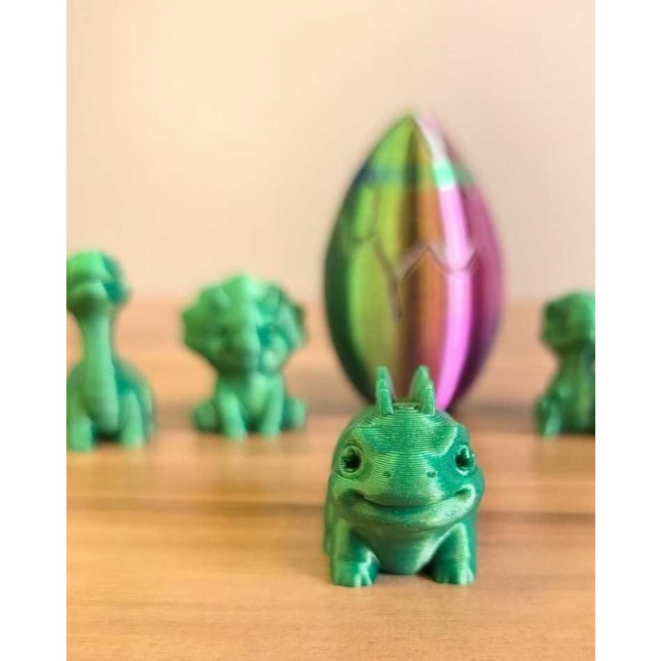 Kit com 40 Ovos de Dtagões Surpresa – Impressão 3D - Mini dragões Colecionáveis