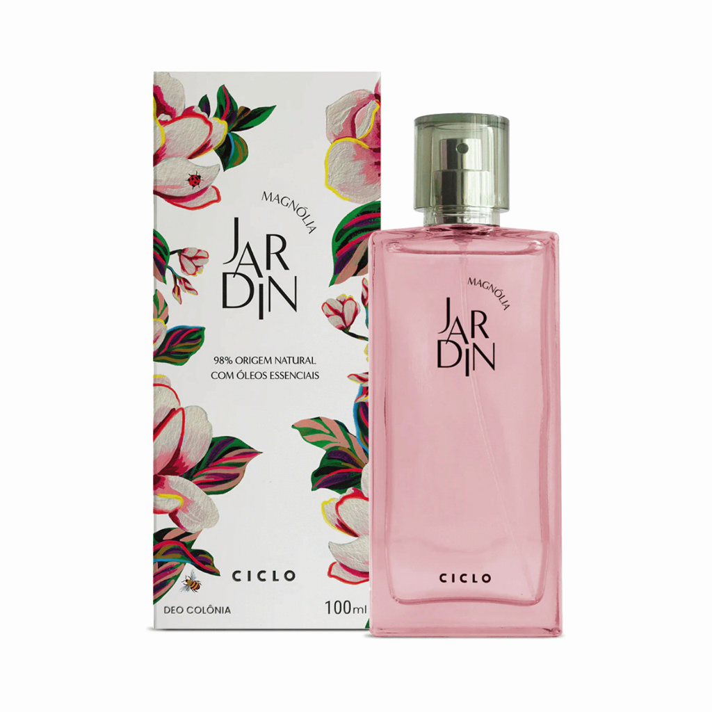Perfume Jardin Magnólia Ciclo 100ml com Groselha Preta, Jasmim e Baunilha