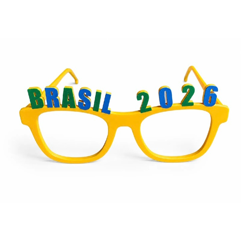 Tiara Copa do Mundo Brasil 3D Torcedor Acessório Futebol Amarelo Festa Copa 2026