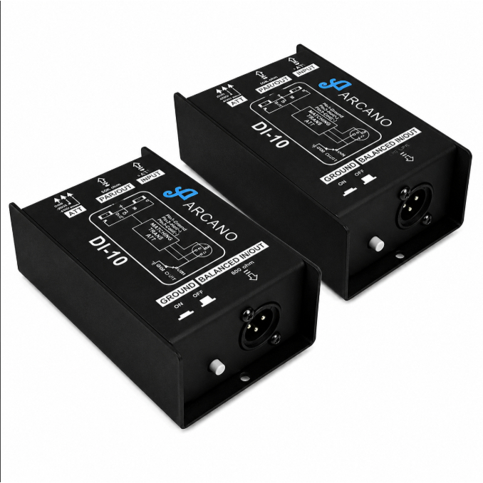 KIT 2 Direct Box passivo Arcano DI-10