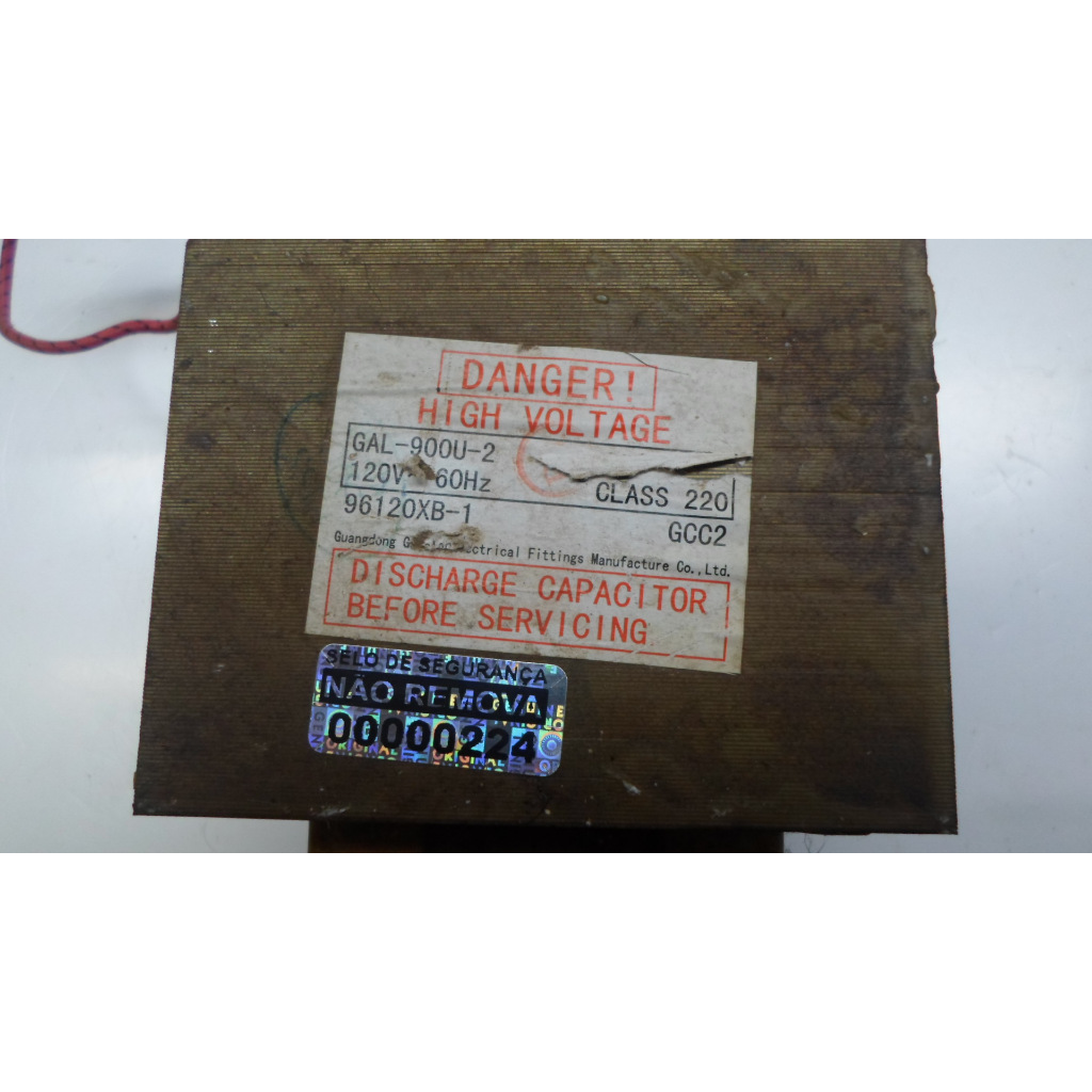 Transformador Gal-900u-2 120v Gcc2 Para Microondas