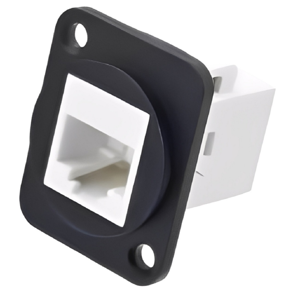 Emenda Conector Rj45 Fêmea Ethernet Cat5 Cat6 Cabo De Rede Blindado Para Painel
