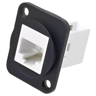 Emenda Conector Rj45 Fêmea Ethernet Cat5 Cat6 Cabo De Rede Blindado Para Painel