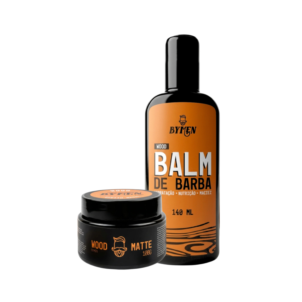 Kit Balm + Pomada Modeladora Linha Wood