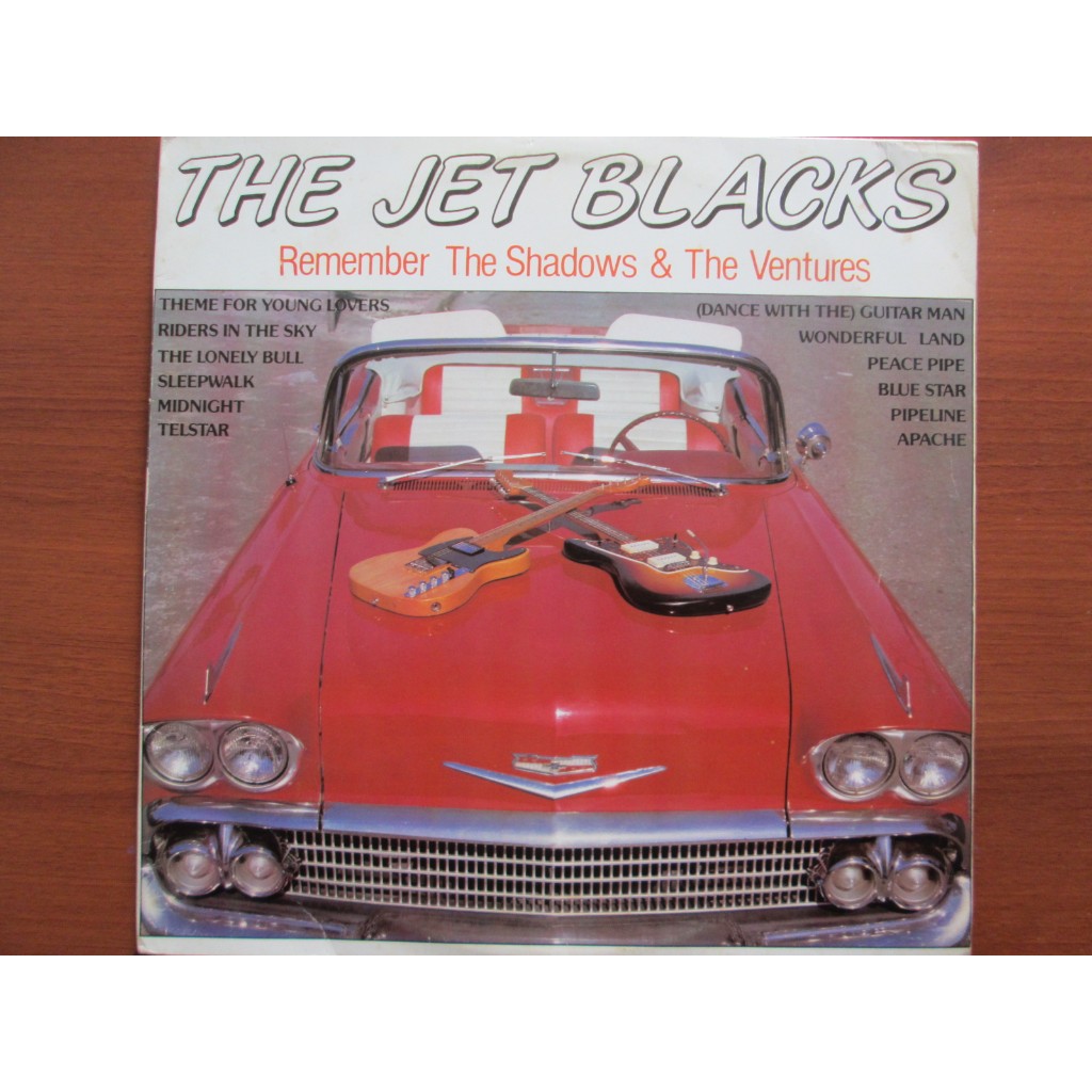 LP VINIL / THE JET BLACKS / Remember The Shadows & The Ventures / 1988 / Midia Impecável / Raríssimo