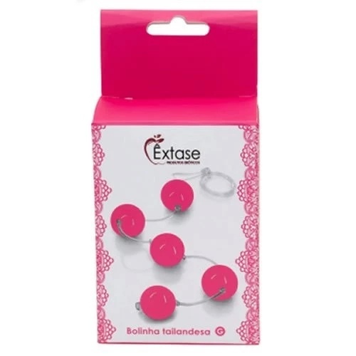 Pompoarismo Bolinhas Tailandesas em Acrílico com Corda em Silicone Êxtase SEX SHOP Produtos