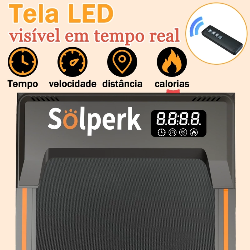 Esteira Ergométrica Elétrica 2.0HP Silenciosa Dobrável — foto 6
