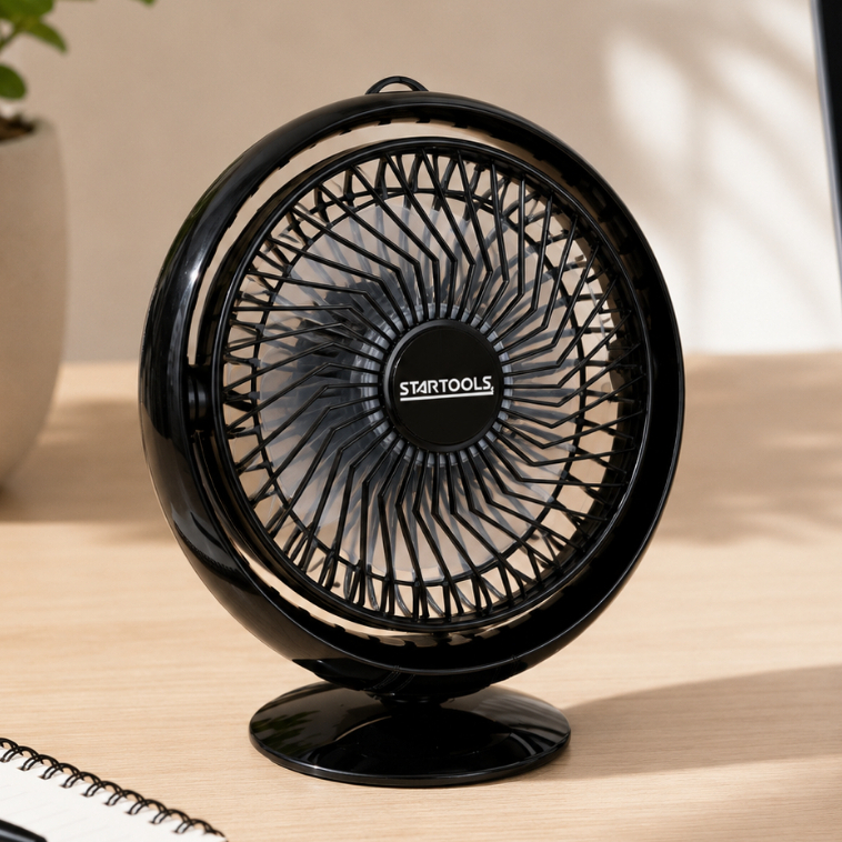 Mini ventilador preto USB climatizador portátil pequeno viagem escritório super achadinho