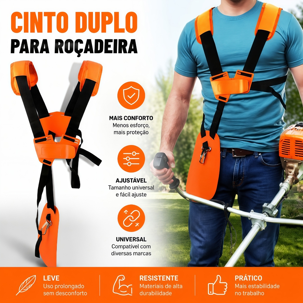 Double Vest Belt for Stihl, Husqvarna, Toyama, Nakasaki Brushcutter and others
