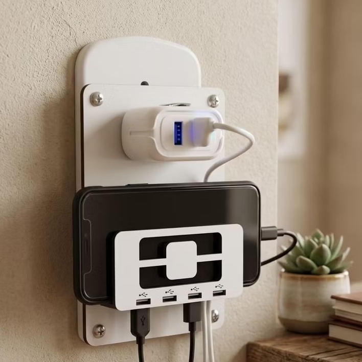 Suporte Descanso para Carregar Celular na Parede Smartphone iPhone.