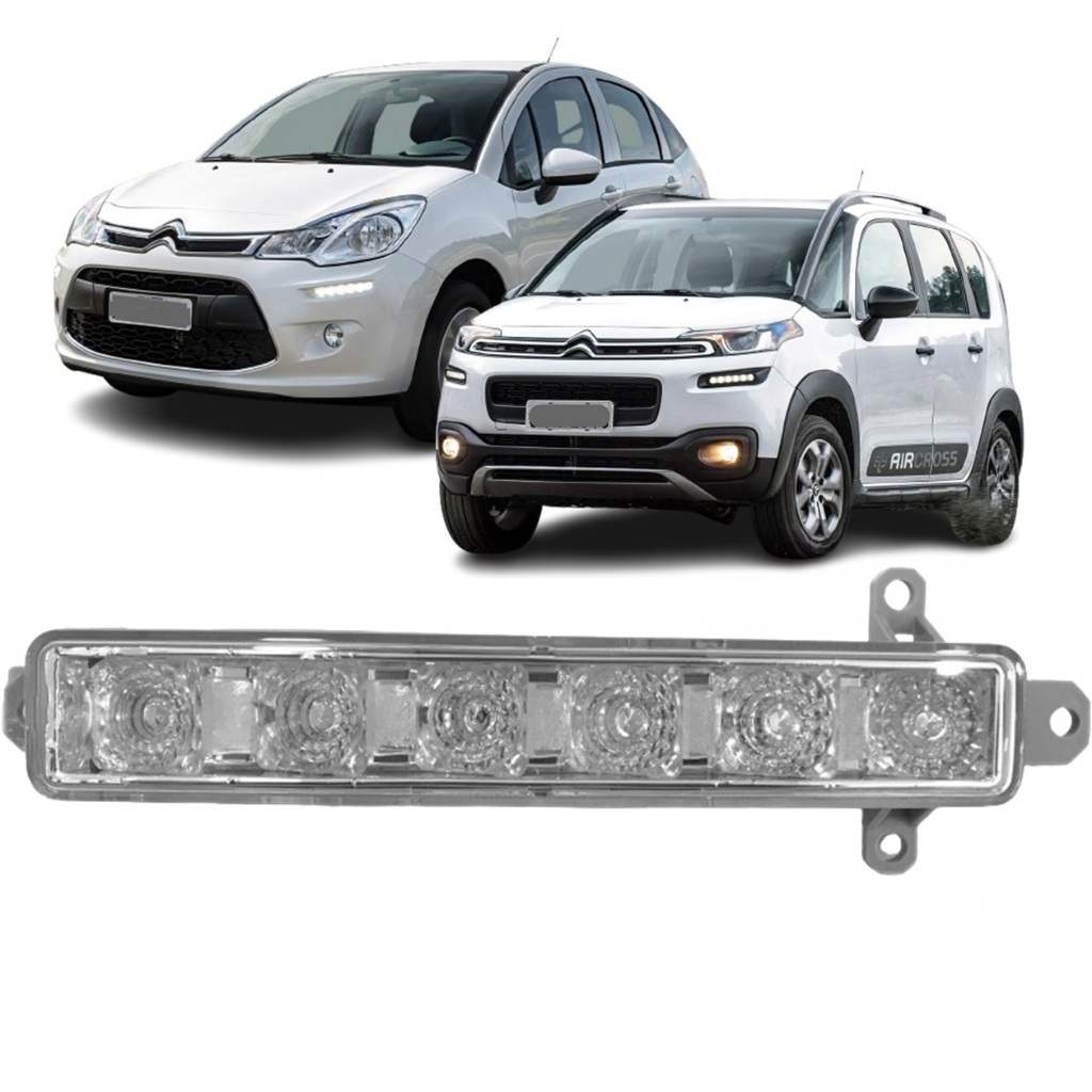 Farol de Milha Daylight Citroen C3 2013 / 2020 Aircross 2017 / 2021