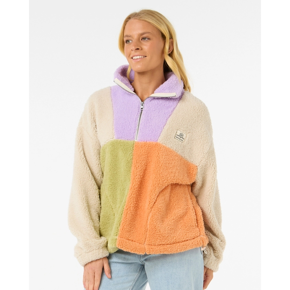 Moletom Rip Curl Polar Fleece Block Party Lilac Original 💜