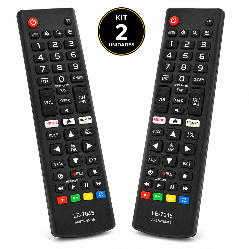 Controle Remoto Para Smart Tv LG Universal Prime Video   9053/7260