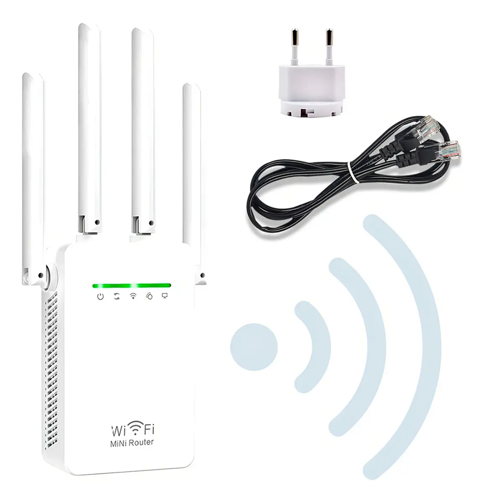 Repetidor Roteador Wi-Fi Potente 4 Antenas Banda 2.4GHz