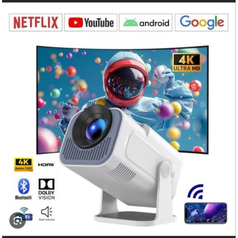 Projetor HY320  1080p preto envio do Brasil 110/220 Obs com ou sem Caixa produto funcionando