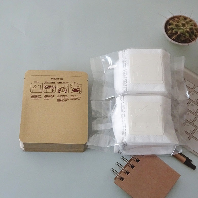 Drip Cafe Filtro Embalagem Com Drip Coffee Filtro Papel 100u