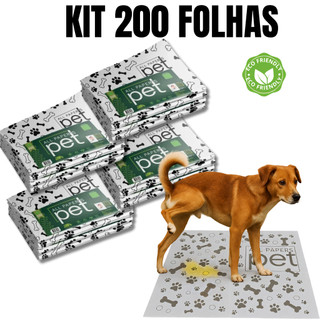 Kit Jornal Pet Higiênico 50/100/150/200 Folhas Grande 64x58cm Biodegradável Atóxico Não V…