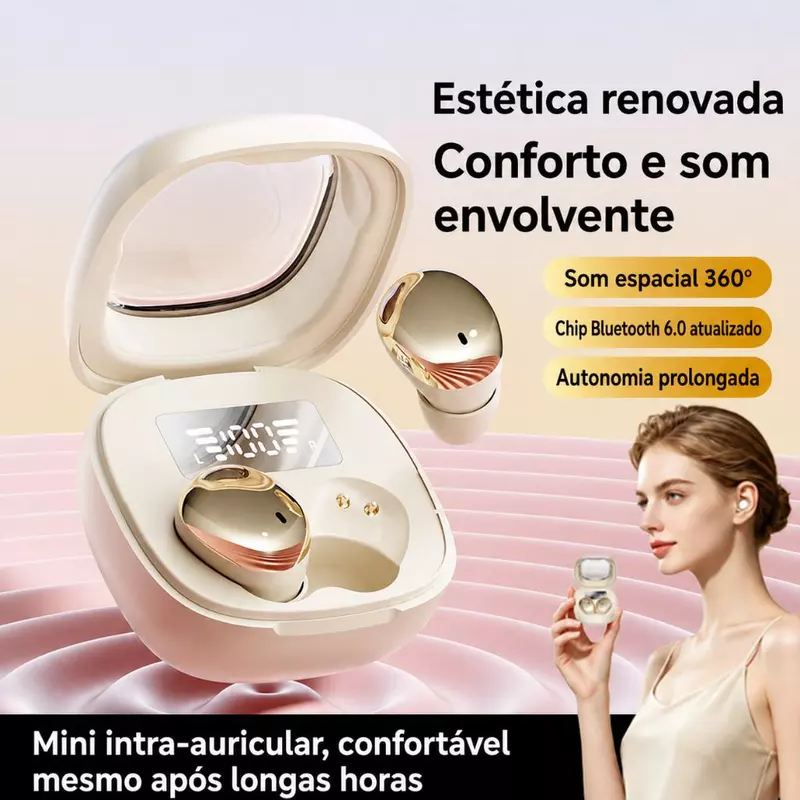 Fone de Ouvido Bluetooth 6.0 Q19 Sem Fio para Dormir — foto 9