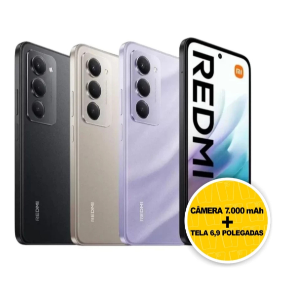 XIAOMI REDMI 15 256GB 8RAM ORIGINAL (COM CAPINHA E PELICULA DE CORTESIA)