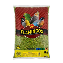 Farinhada Vita Jiló para Pássaros Canários, Tarim, Pintagol e Pintassilgo - Flamingos 5 Kg