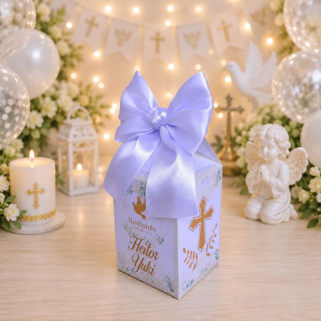 Caixa Milk Personalizada Batizado  Caixinha/Lembrancinha para festa de BATISMO