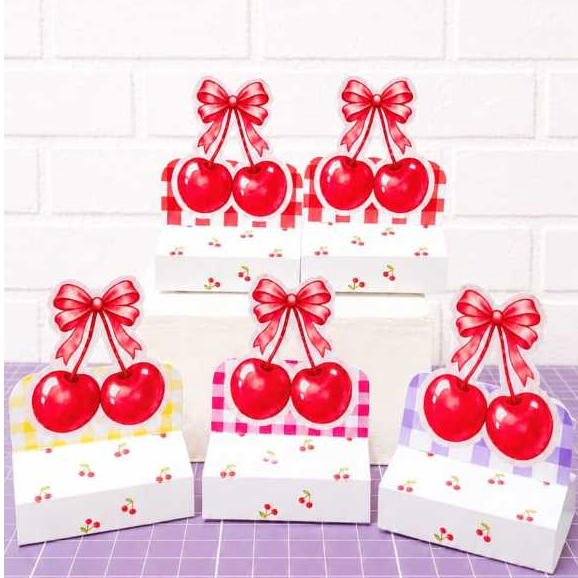 Porta BIS Cerejinha/Caixinha,Mimo,Decoração,Aniversário,Personalizado,PEGUE E MONTE,lembrancinha,Infantil,Cereja