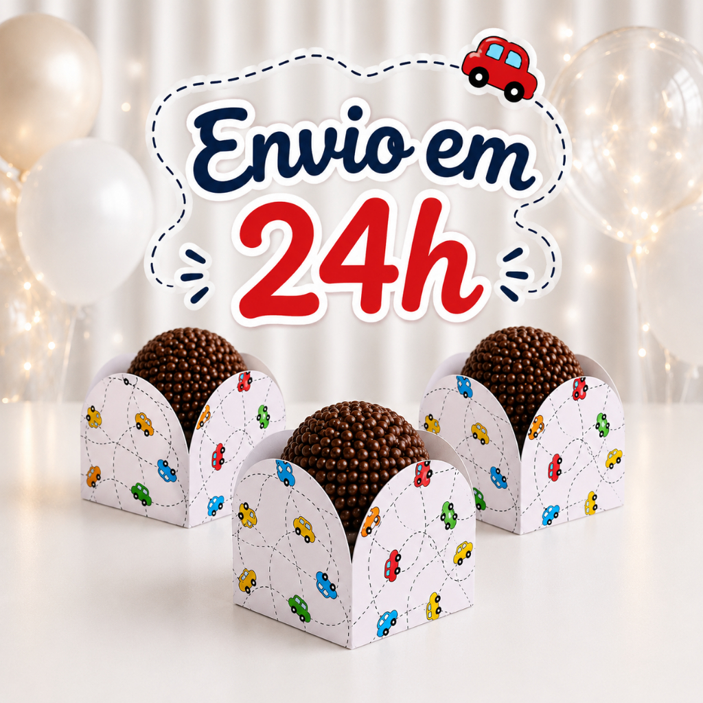 (ENVIO IMEDIATO) Forminha de doces CARRINHOS CLEAN/ SEMAFORO Lembrancinha, aniversário, personalizado no tema DECORAÇÃO
