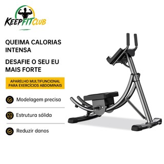 Keepfitclub Remo Abdominal Giratório Tela LED Almofada Grande Exercício Multifuncional