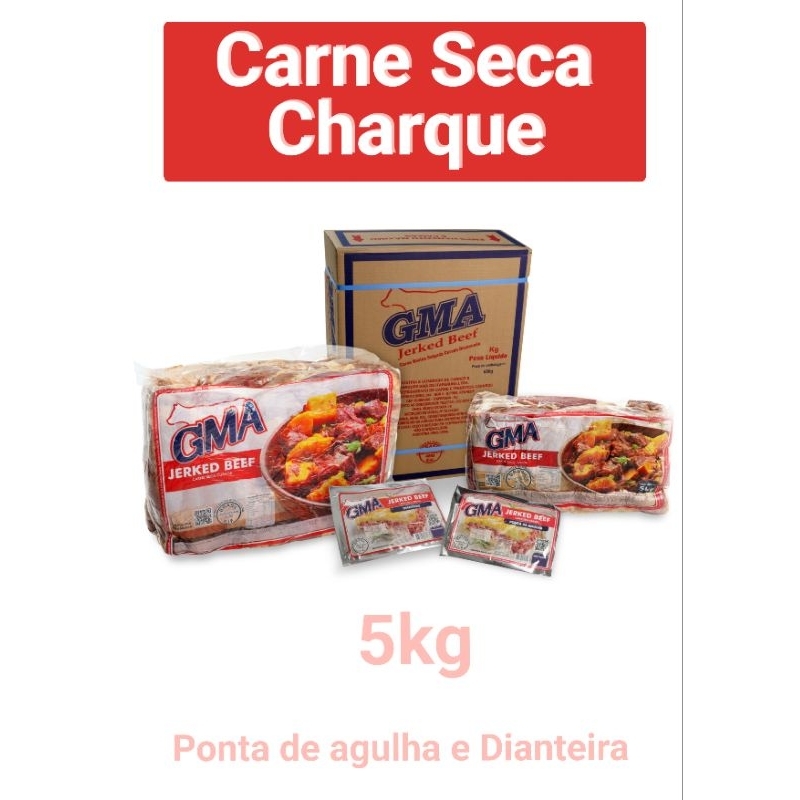 Carne Seca Charque Jerked Beef. Dianteira e Ponta de agulha P.A 5Kg — imagem 2 de 2