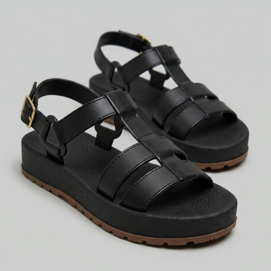 Sandalia Spyder Basica Plataforma Feminina Casual Confortavel Bem Levinha Simples Moda Blogueirinha