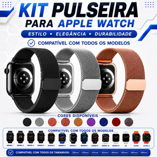 Kit com 2 Pulseira de Metal para Smartwatch