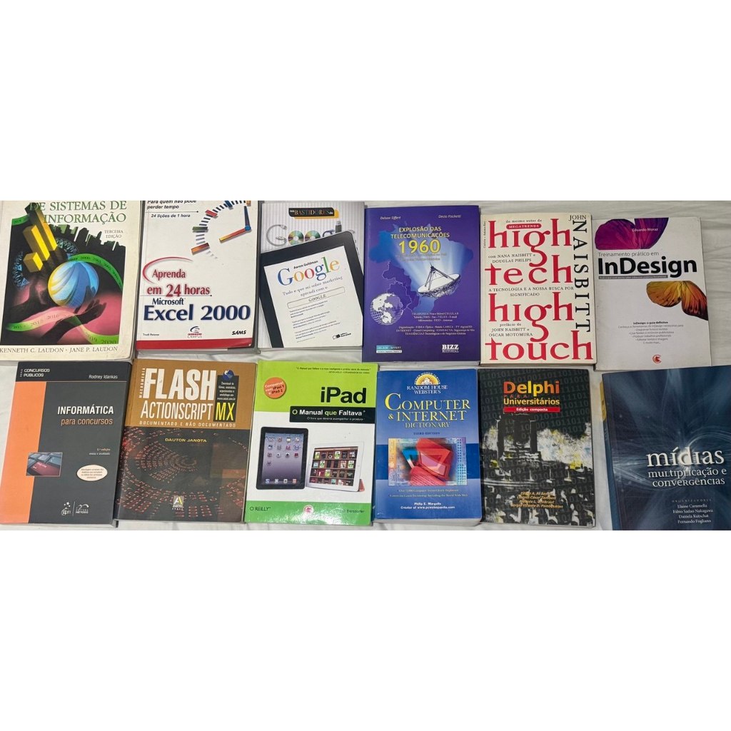 Livros Programação - Tecnologia - Informática - Mídia Digital etc (usados)