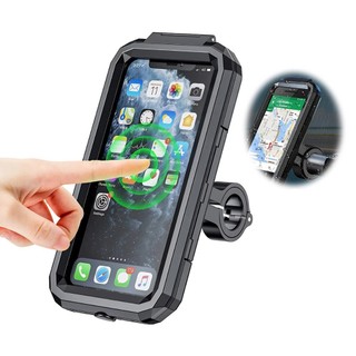 Suporte Celular Moto Antifurto + Capa Impermeável Proteção Chuva Sol, Fechado e Universal, Street com
