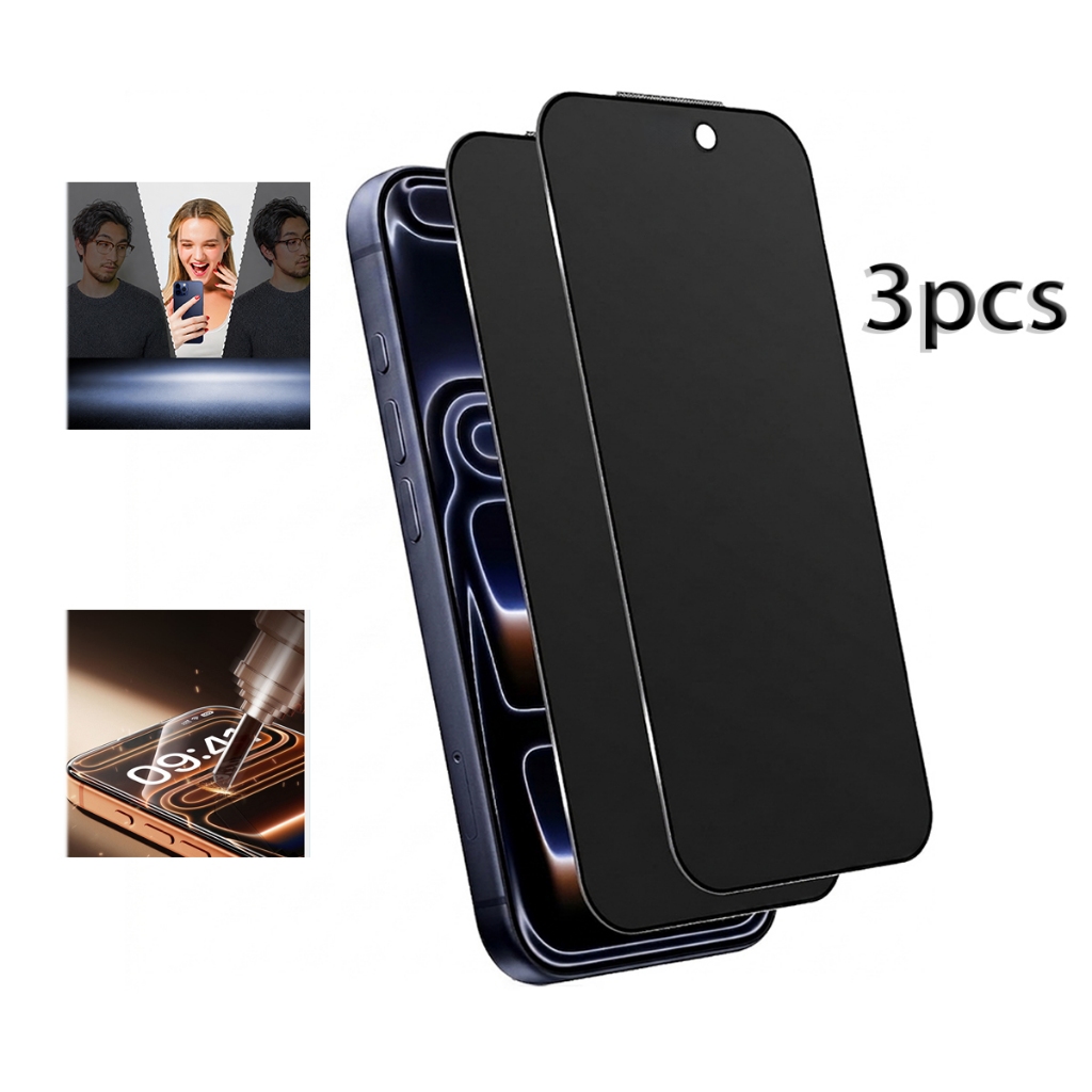 9H Privacy Film for iPhone | Anti-Spy Tempered Glass | Full Screen Protection