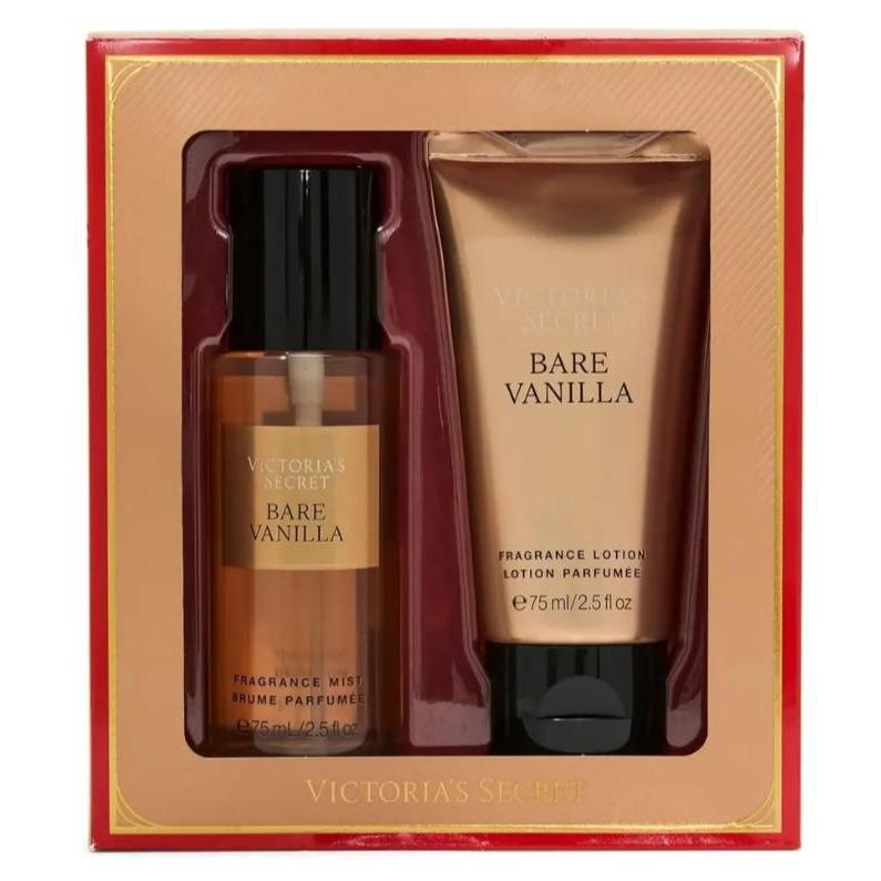 Kit 2 Bare Vanilla Victoria's Secret Body Splash + Creme 75ml