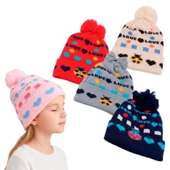 Touca Infantil Pompom Forrada Pelúcia Térmica Inverno Gorro Criança Menino Menina Quentinha