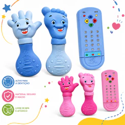 Mordedor para Bebê Infantil Mãozinha e Pezinho Macio Dentição Gengiva
