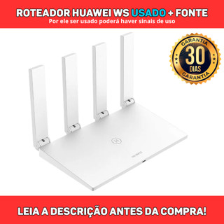Roteador Semi-Novo wifi 6 HUAWEI Modelo WS7000 + E-book 1300Mbps Longo Alcance, Mesh, Mais Rápido e potente + Fonte