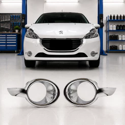 Moldura Cromada Farol De Milha Peugeot 208 2013 2014 2015