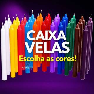 Kit 100, 70, 50, 30 Vela Palito Coloridas 16 cm Tradicional Preço De Atacado