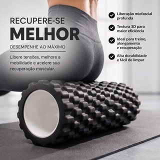 Rolo de Massagem Liberação Miofascial Yoga Massagem Corporal