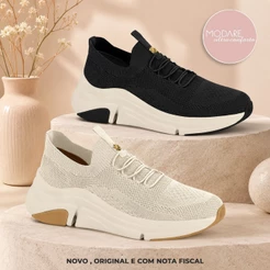Tênis Casual Feminino Conforto Plataforma Leve Slip On Sem Cadarço Modare 7401.105